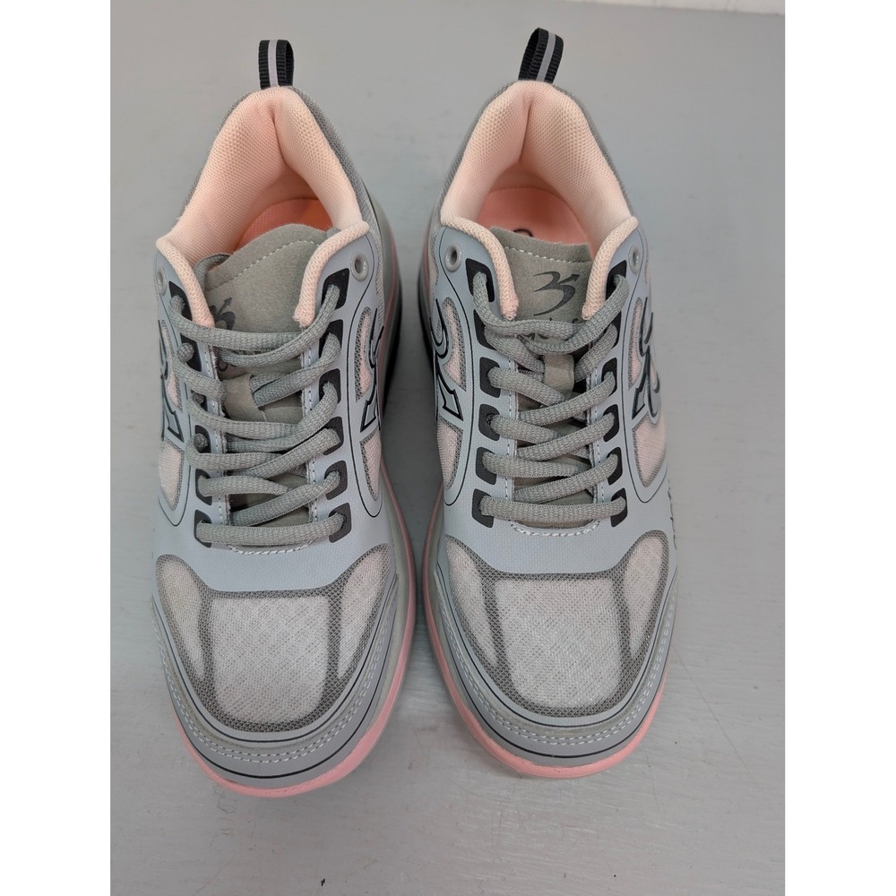 Defy Women's Athletic Sneakers - Gray and Light Pink size 5